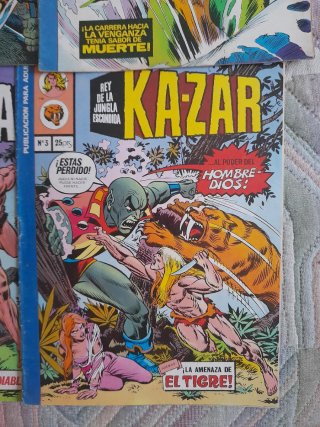 Cómic Ka-Zar lote.