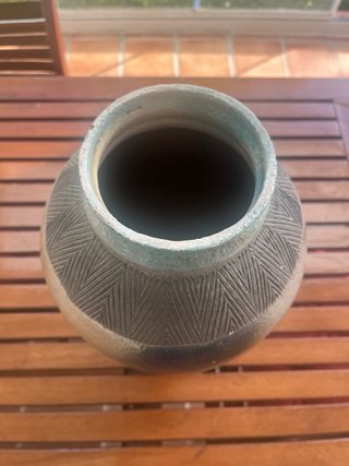 Jarrón Artesanal Cerámica Esmaltada