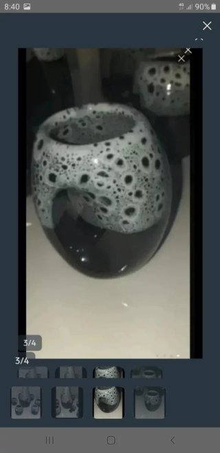 Licorera y chupitos de cerámica esmaltada