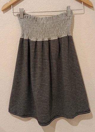 Camiseta nst Talla Única Rayas Gris y Negro