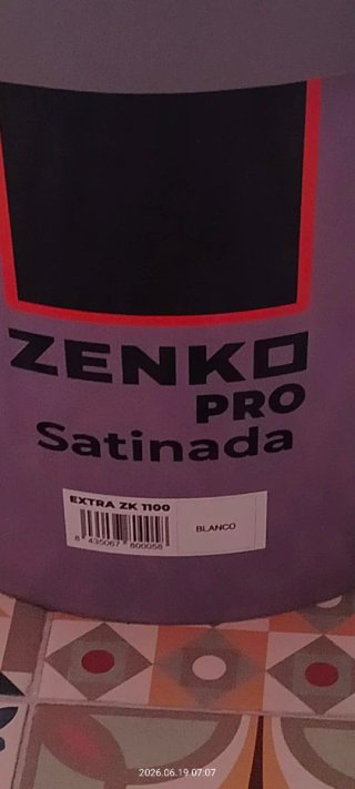 Pintura Plástica Blanca Satinada 15L