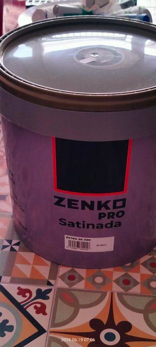 Pintura Plástica Blanca Satinada 15L