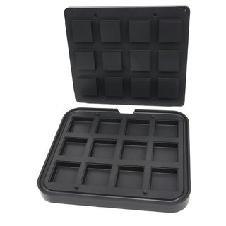Stampo Tartelette - Quadrato - 72/62 mm - 12 pezzi