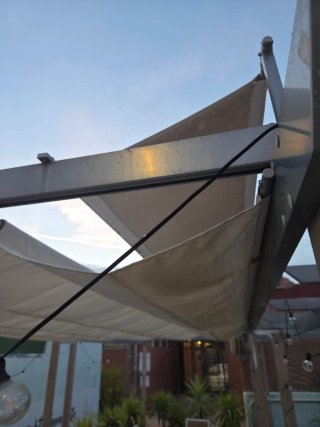 Pérgola de Aluminio con toldo Naterial 400x235cm