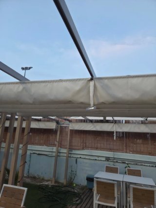 Pérgola de Aluminio con toldo Naterial 400x235cm