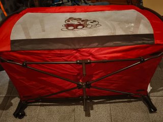 Cuna de viaje plegable con colchón