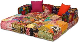 Puf Modular Patchwork 2 Plazas
