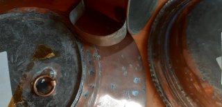 Set Rame Antico: Piatto e Boccale