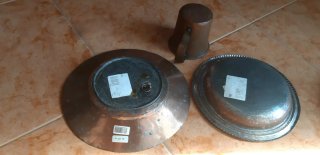 Set Rame Antico: Piatto e Boccale