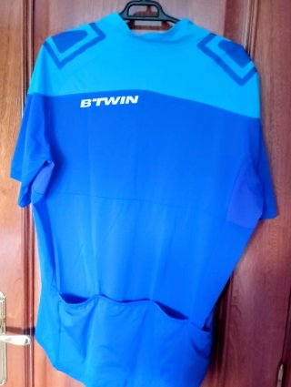 Maglia Ciclismo Btwin Blu Taglia XL