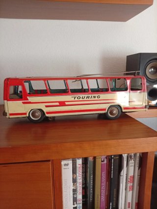 Autobús Juguete Joustra TOURING Rojo y Crema
