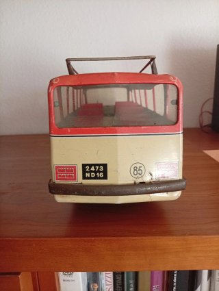 Autobús Juguete Joustra TOURING Rojo y Crema