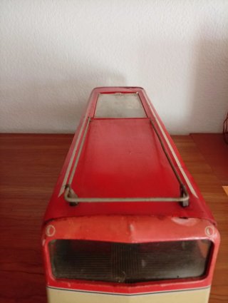 Autobús Juguete Joustra TOURING Rojo y Crema