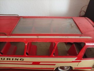 Autobús Juguete Joustra TOURING Rojo y Crema