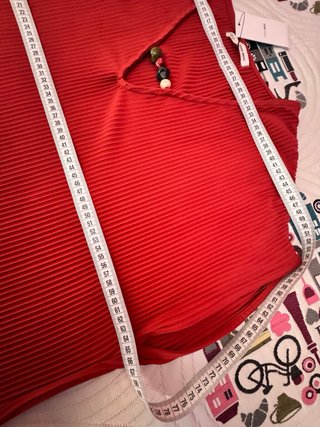 Vestido Sfera Túnica Rojo Talla S