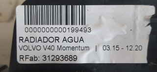 VOLVO V40 Momentum RADIADOR AGUA