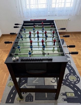 Mesa giratoria de Billar y Futbolín + Accesorios