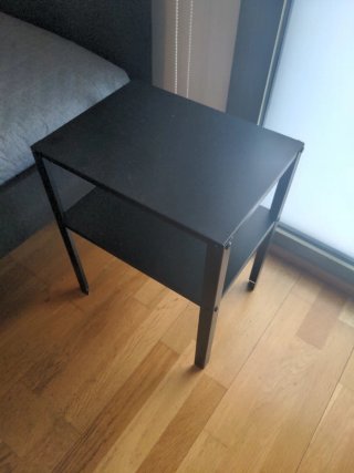 Cama Ikea SLATTUM Negra