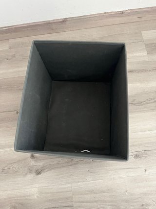Caja organizadora de tela gris