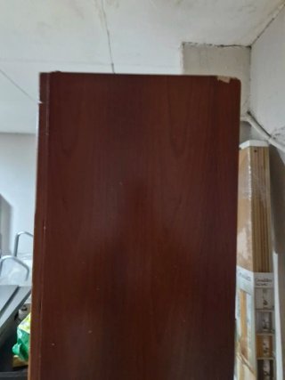 Armario Vitrina Madera y Cristal