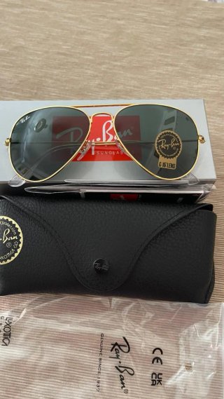 Gafas de sol Ray-Ban Aviator Doradas y Verdes