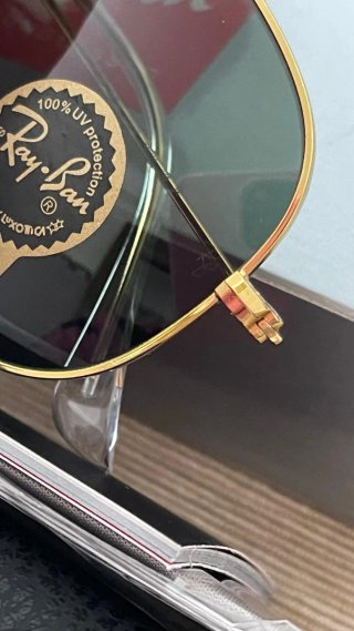 Gafas de sol Ray-Ban Aviator Doradas y Verdes