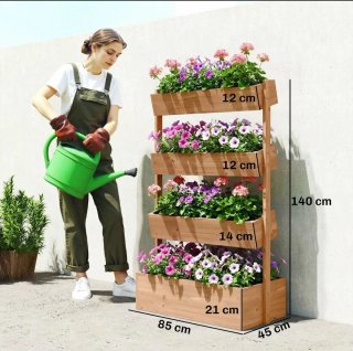 Jardinera de madera
