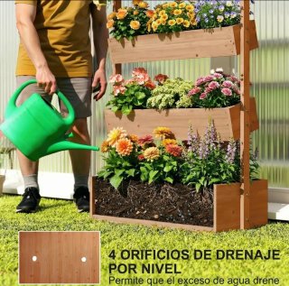 Jardinera de madera