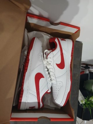 Nike Donna Sneakers Bianche Rosse Taglia 39