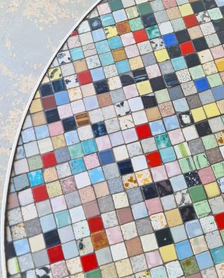 Mesa de mosaico de gresite | Vintage 60s.