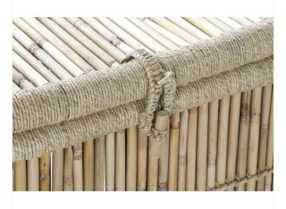 Cesta bambú con tapa y cuerda