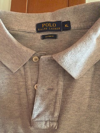 Polo Ralph Lauren Gris Talla XL Manga Larga
