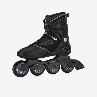 Roller adulto fitness FILA BOND 84 mm negro/oro