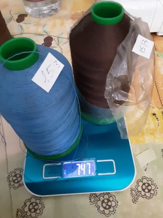 Bobine Filo Blu e Marrone nuovo tit 15/3