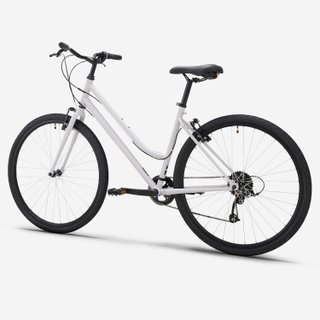 Bicicleta Trekking Cuadro Bajo Expl 50 Gris