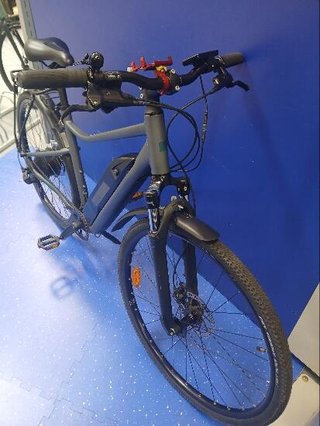 Bicicleta eléctrica de trekking aluminio monoplato 8V