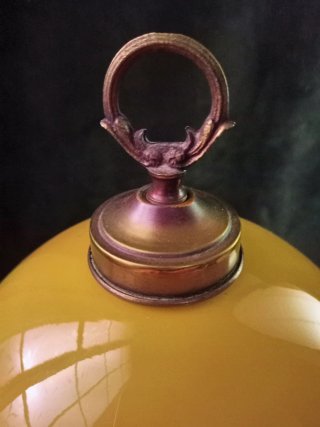 Lámpara Antigua de Banquero tipo "Quinqué"
