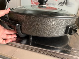 Olla Eléctrica Cocina Tapa Cristal