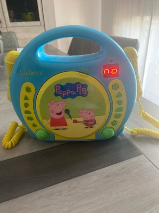 Reproductor CD Lexibook Peppa Pig Azul y Amarillo