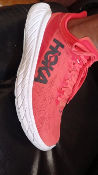 Hoka  carbón x2 Zapatillas Running Rojas y Blancas