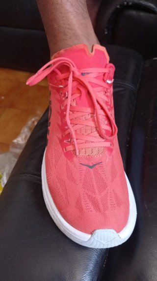 Hoka  carbón x2 Zapatillas Running Rojas y Blancas
