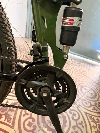 Bicicleta plegable Ridgeyard 26 doble suspensión