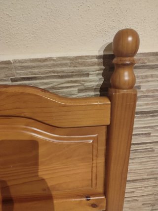 Cabecero individual madera maciza