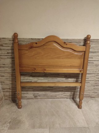 Cabecero individual madera maciza