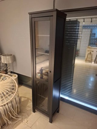 Vitrina libreria Ikea Negra 197x49x34cm