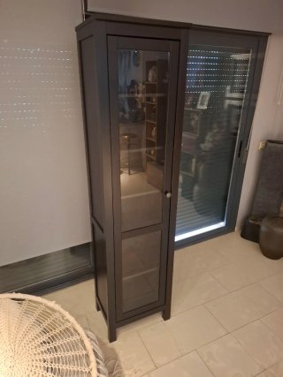 Vitrina libreria Ikea Negra 197x49x34cm