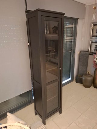 Vitrina libreria Ikea Negra 197x49x34cm