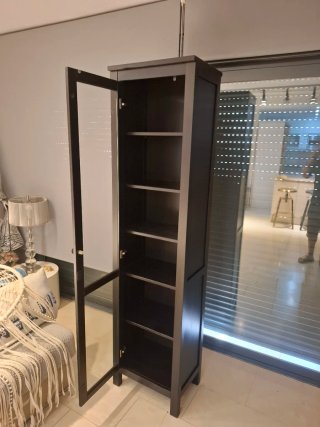 Vitrina libreria Ikea Negra 197x49x34cm
