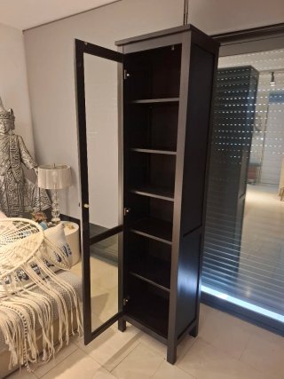Vitrina libreria Ikea Negra 197x49x34cm