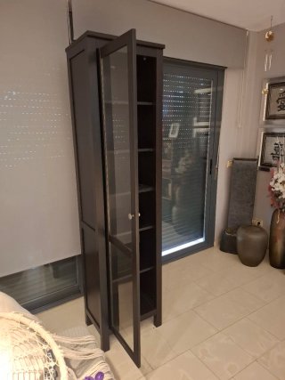 Vitrina libreria Ikea Negra 197x49x34cm